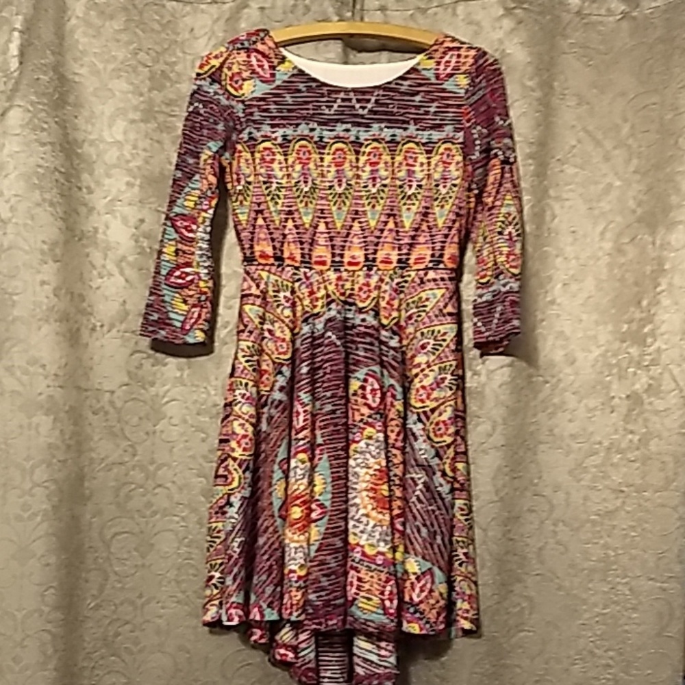 EUC Sz 16 Long sleeve skater dress
